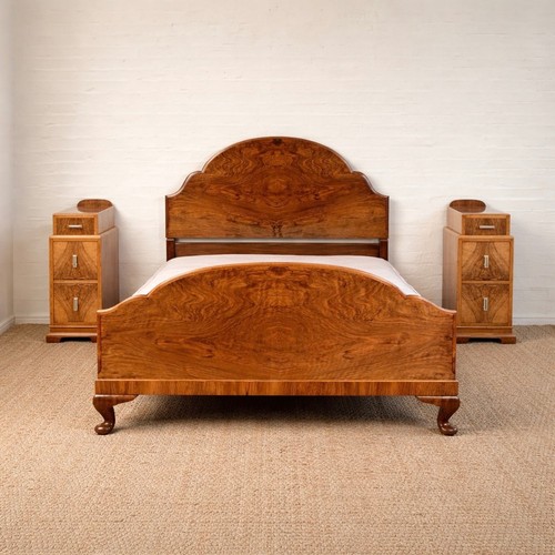 Art deco small double bed - double, –