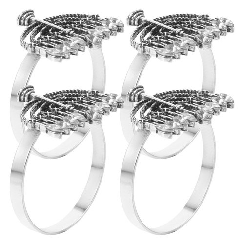Decorative silver metal napkin - decorative,