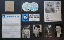 SELLING TOGETHER ORIGINAL 1960's RADIO CAROLINE FAN CLUB MEMORABILIA