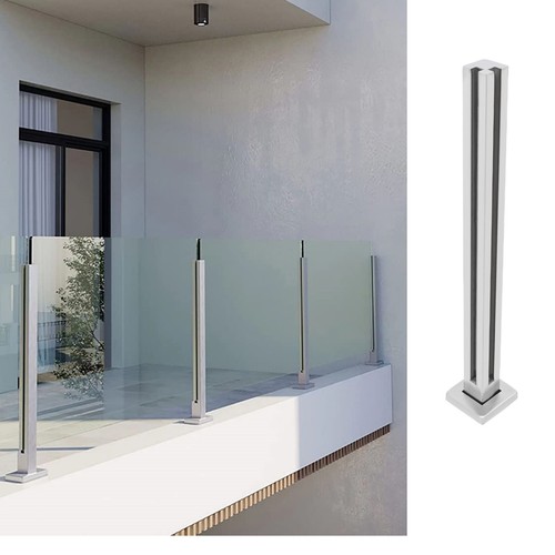 Glass railing corner post - corner,