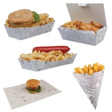 Newsprint fish chips fast - -,