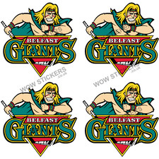 Belfast Giants Ice Hockey Stickers laptop Car Van Window (Choose size/Quantity)