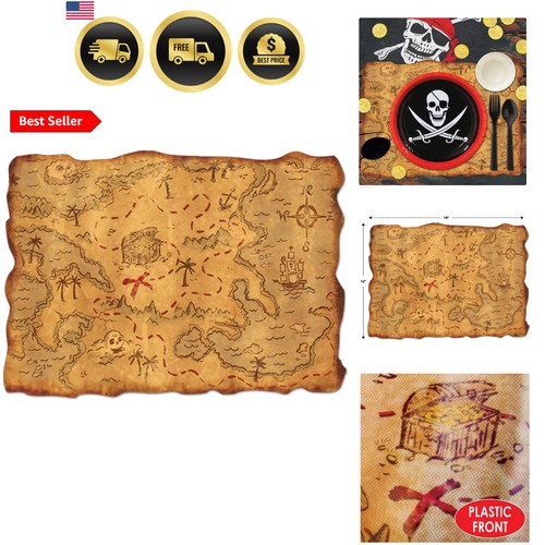 Pirate treasure map party - treasure,