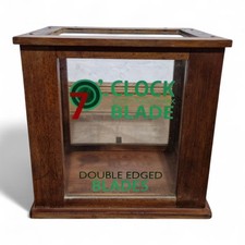 Antique advertising shop display cabinet - table top glazed collectors case