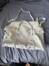 Miu Miu Off White bow bag leather handbag with Gold hardwear 