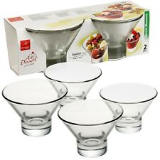 Bormioli Rocco Ypsilon Ice Cream Sundae Dessert Glasses Appetizer Dining Bowls