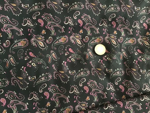 Paisley print fabric crape