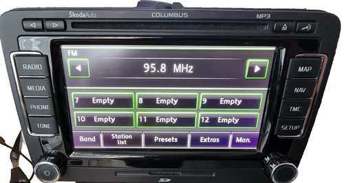 Skoda columbus radio - head, unit