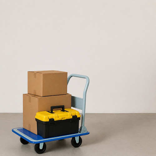 Folding platform dolly cart - folding,