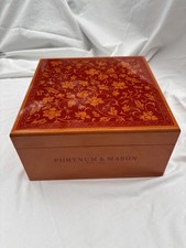 Fortnum & Mason Famous & Classic Wooden Restaurant Tea Box Time For Tea chest