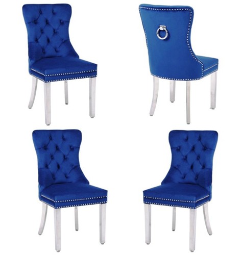 Blue velvet dining - blue,