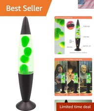 Chic Black & Green Lava Lamp -