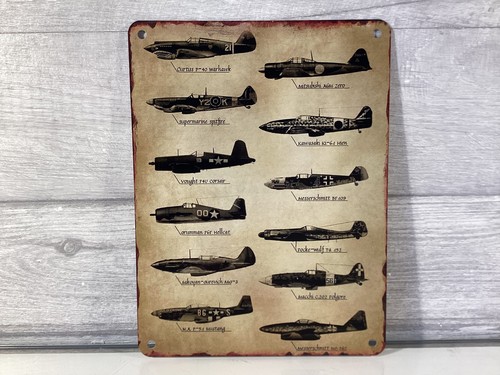 Ww2 fighter plane metal wall - ww2,