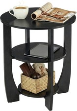 19.7" Black Round 3-Tier Side