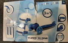 Kids 3-Wheel Push Scooter Evo Move and Groove Scooter Lightweight Blue.