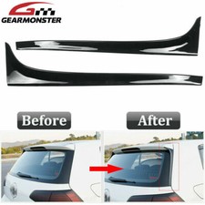 Pair Black Rear Window Spoiler