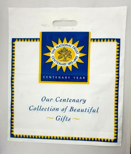 Vintage souvenir plastic bag - plastic,