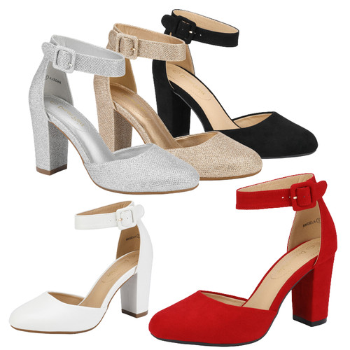 Women ankle strap round toe - women,