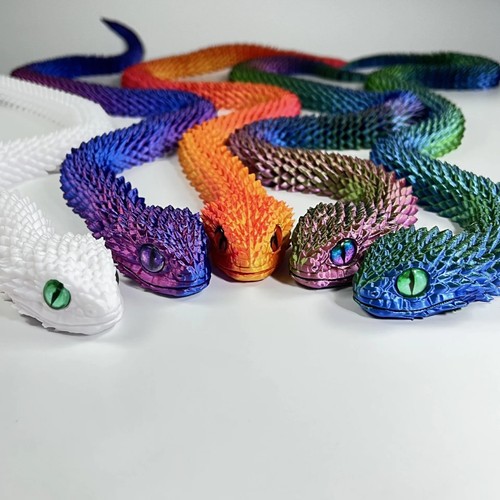 Printed snake articulated - printed,