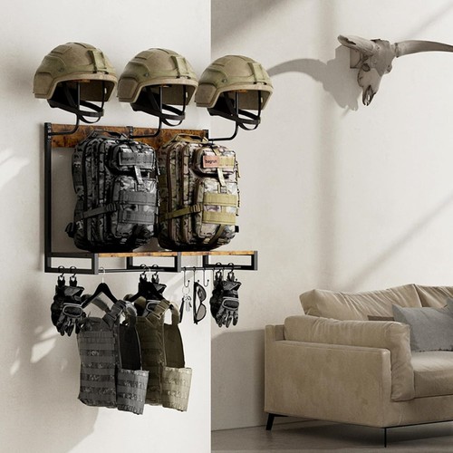 Motorbike helmet holder wall - helmet,