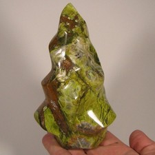 5.8" GREEN OPAL Flame Polished