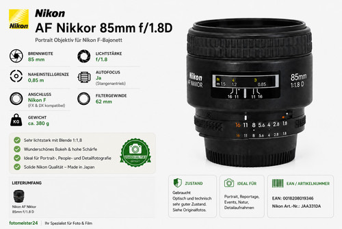 Nikon nikkor 85mm - nikon,