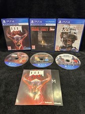 PS4 Games Bundle X3 Doom VFR/ Black Ops Cold War/ Here They Lie