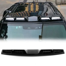 Front Roof Light Bar For Land Rover Defender 90 110 2020-24 Gloss Black 4 Light