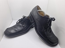 Mens black leather bally - black,