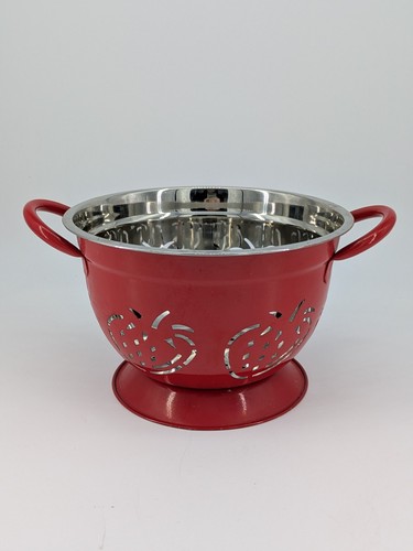 Vintage red strawberry - red,