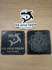 Military cap badge slate
