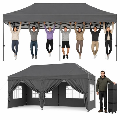 Aoxun 3x3 pop gazebo 4 - up,