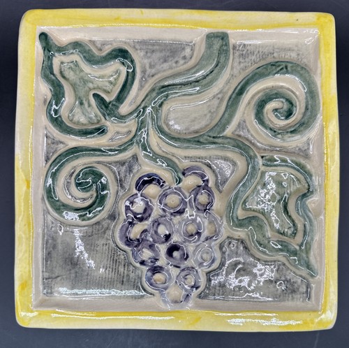Shearwater pottery relief tile - relief,