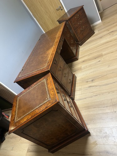 Antique captains bankers desk - bankers,