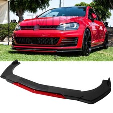 For VW Golf MK6 MK7 MK7.5 GTI GTD Carbon Fiber Front Bumper Lip Spoiler Splitter