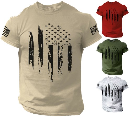 Usa distressed flag shirt - flag, t
