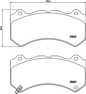 New brake pad set - pad,