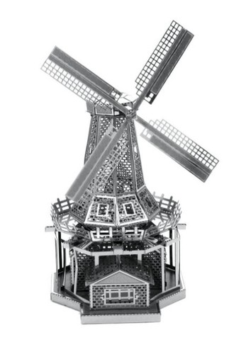 Metal earth windmill - earth,