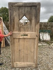 XNGL39 ( 35 1/2 X 83 1/2) External Period Pine Reclaimed Front Door to Glaze