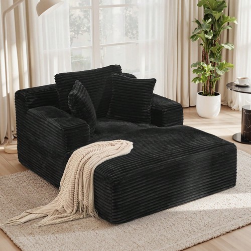 Corduroy chaise lounge sofa - lounge,