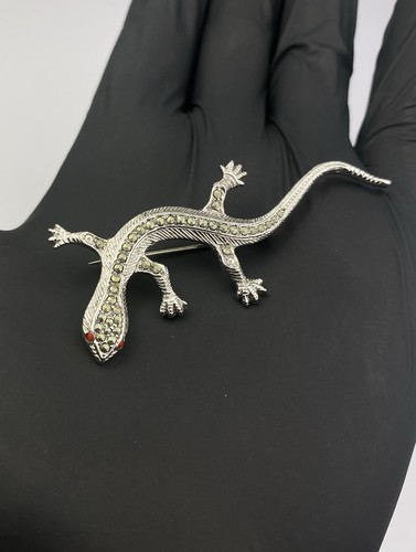 Vintage lizard brooch - lizard,