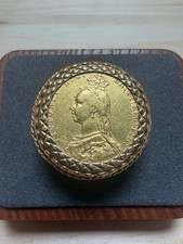 1890 Gold Full Sovereign Ring