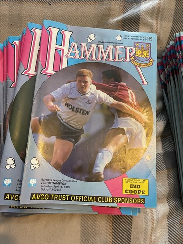 West ham united programmes - west,