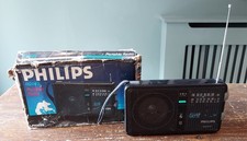 Philips D2042 Vintage Portable Radio 1985 Made In Hong Kong