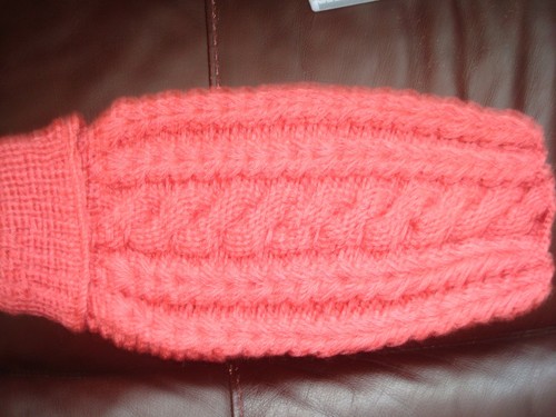 Hand knitted dog jumper - jumper, small