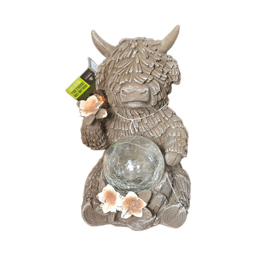 Stone highland cow garden - cow,
