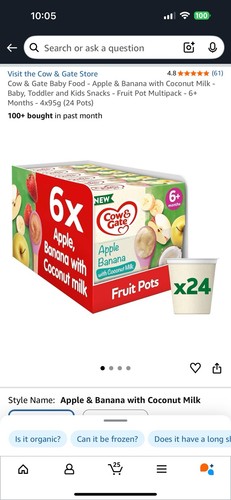 Cow gate baby food - cow, apple