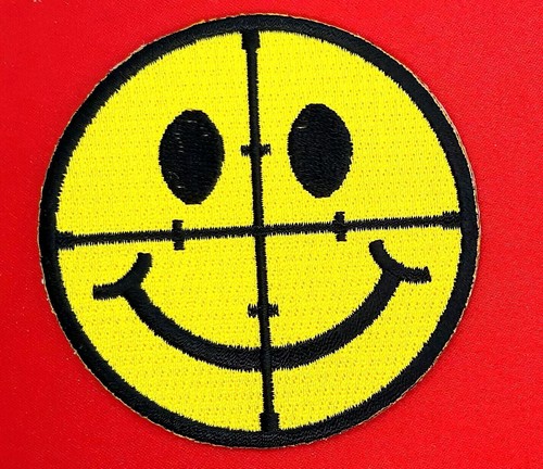 Smiley face bullseye - bullseye, iron