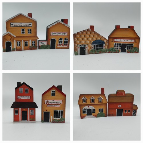 Hand painted wood house - hand,