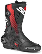 Sidi Vertigo 2 Sports Race Track Motorcycle Motorbike Boots - Black/Red Fluo